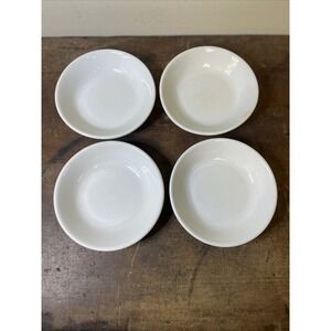 Set 4 Vtg Syracuse China Restaurant Ware 5.25" Fruit Bowls White Small